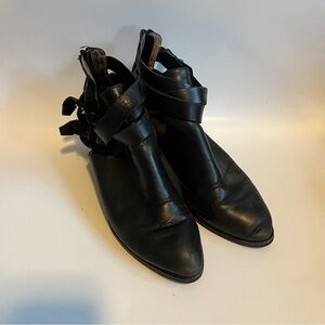 Jeffrey Campbell Black Ankle Booties